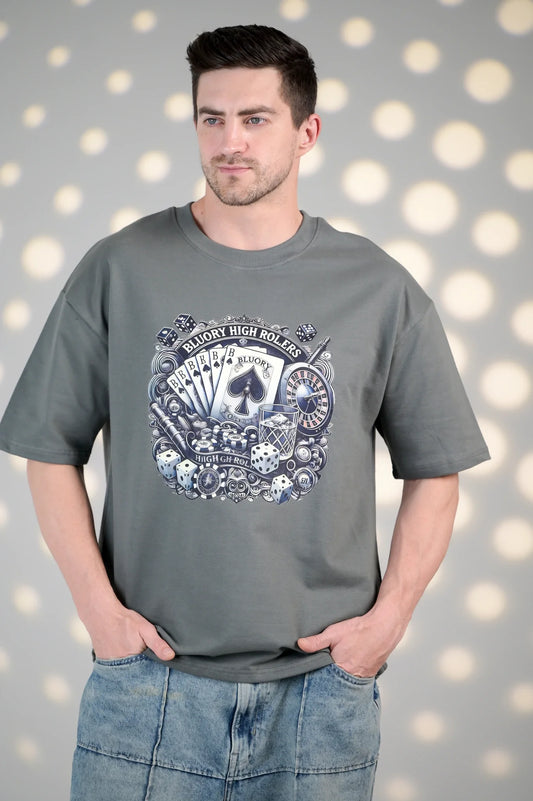 BluOry “High Rollers” Oversized T-Shirt: A New Spin on Risk and Reward