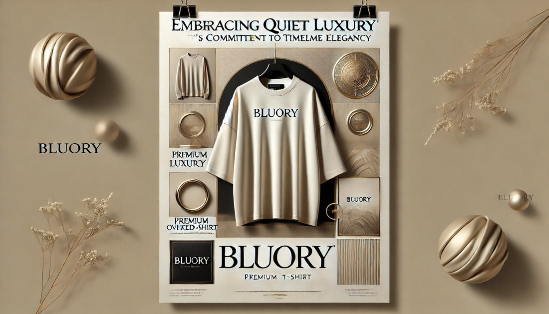 Embracing Quiet Luxury BluOry's Commitment to Timeless Elegance premium bluory oversized tshirts