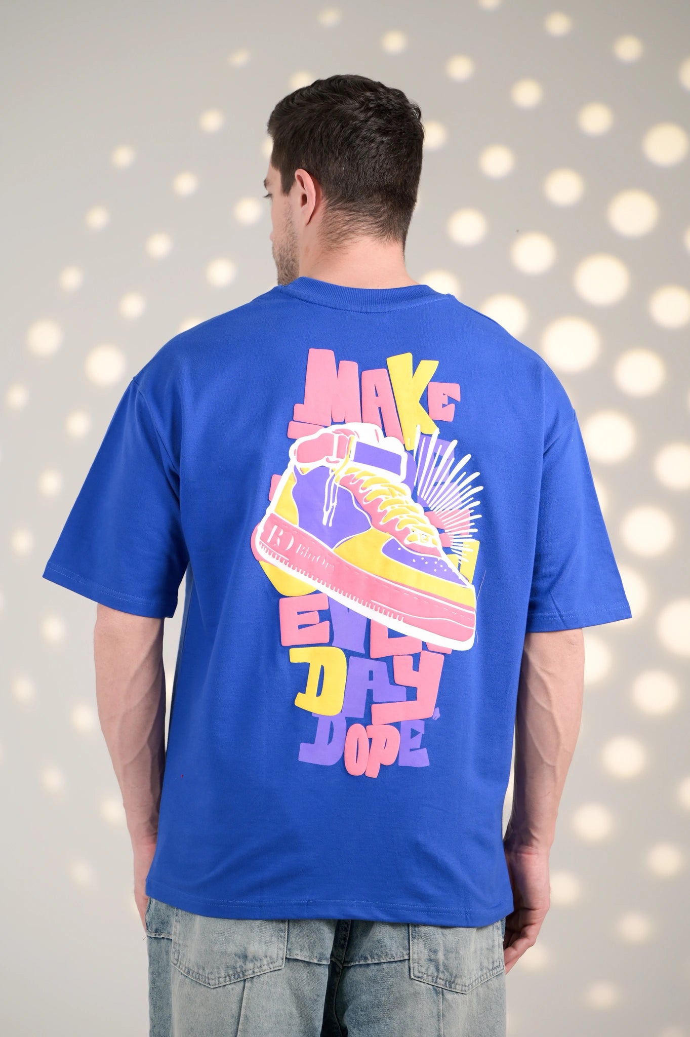 BluOry_premium_luxury_oversized_t-shirt__India_mumbai_delhi_chandigarh_banglore_lucknow_-M.E.D.D. Sneaker Tee - BluOry-["blue","Blue T-shirt","make every day dope tshirt","Oversized T-shirt","sneaker T-shirt","T-shirt","tshirt"]