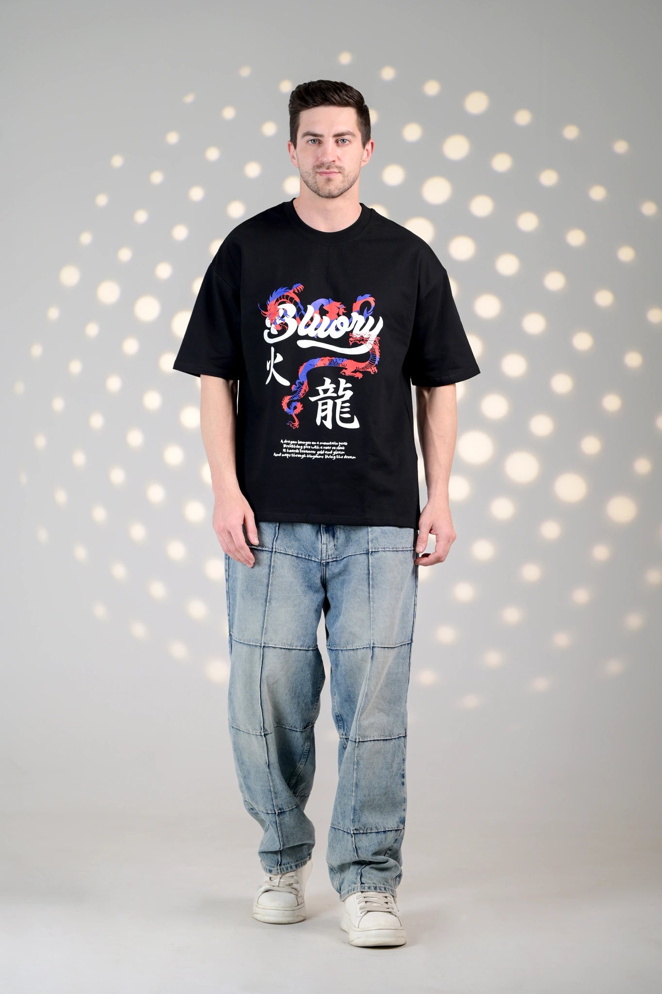 BluOry_premium_luxury_oversized_t-shirt__India_mumbai_delhi_chandigarh_banglore_lucknow_-Dragon Spirit Tee - BluOry-[]