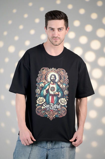 BluOry_premium_luxury_oversized_t-shirt__India_mumbai_delhi_chandigarh_banglore_lucknow_-San Rafriel de Pudola Tee - BluOry-[]