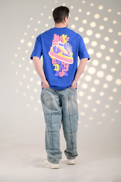 BluOry_premium_luxury_oversized_t-shirt__India_mumbai_delhi_chandigarh_banglore_lucknow_-M.E.D.D. Sneaker Tee - BluOry-["blue","Blue T-shirt","make every day dope tshirt","Oversized T-shirt","sneaker T-shirt","T-shirt","tshirt"]