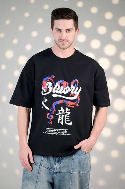 BluOry_premium_luxury_oversized_t-shirt__India_mumbai_delhi_chandigarh_banglore_lucknow_-Dragon Spirit Tee - BluOry-[]