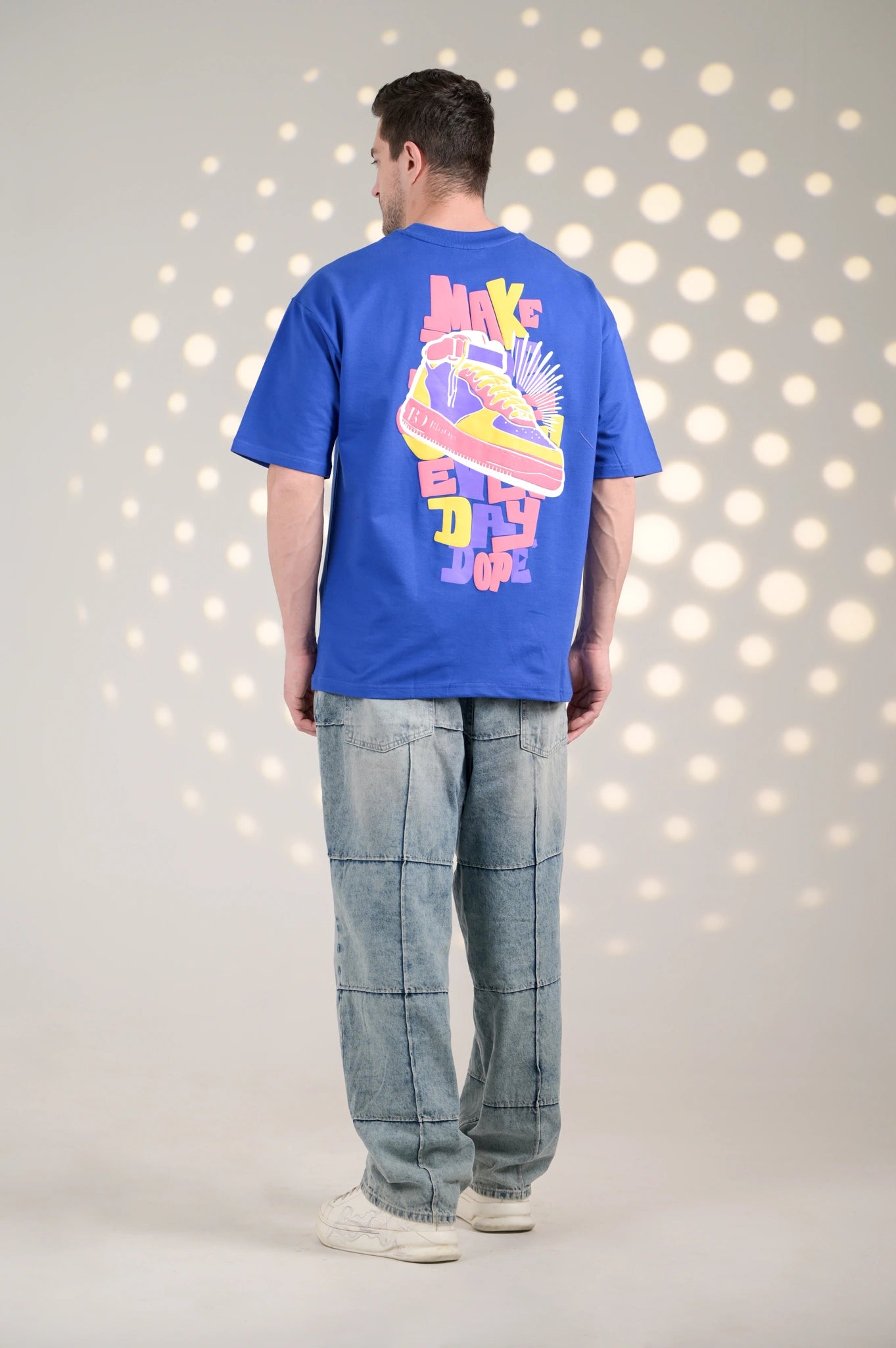BluOry_premium_luxury_oversized_t-shirt__India_mumbai_delhi_chandigarh_banglore_lucknow_-M.E.D.D. Sneaker Tee - BluOry-["blue","Blue T-shirt","make every day dope tshirt","Oversized T-shirt","sneaker T-shirt","T-shirt","tshirt"]