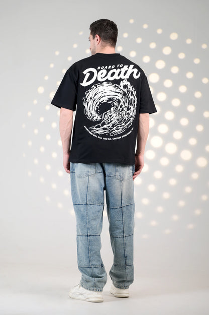 BluOry_premium_luxury_oversized_t-shirt__India_mumbai_delhi_chandigarh_banglore_lucknow_-Board to Death Tee - BluOry-[]