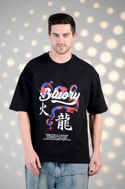 BluOry_premium_luxury_oversized_t-shirt__India_mumbai_delhi_chandigarh_banglore_lucknow_-Dragon Spirit Tee - BluOry-[]