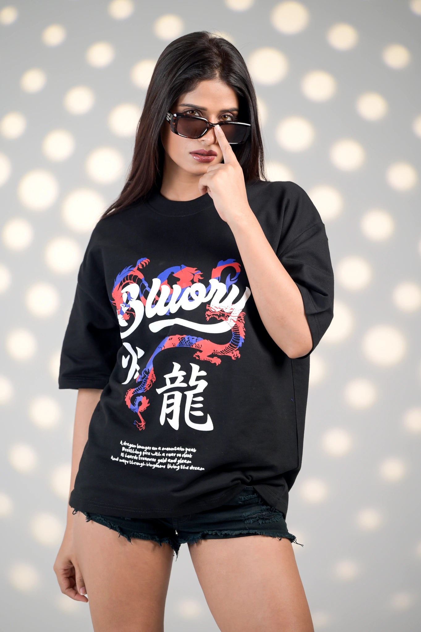 BluOry_premium_luxury_oversized_t-shirt__India_mumbai_delhi_chandigarh_banglore_lucknow_-Dragon Spirit Tee - BluOry-[]