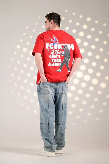 BluOry_premium_luxury_oversized_t-shirt__India_mumbai_delhi_chandigarh_banglore_lucknow_-Take a Joke Tee - BluOry-[]