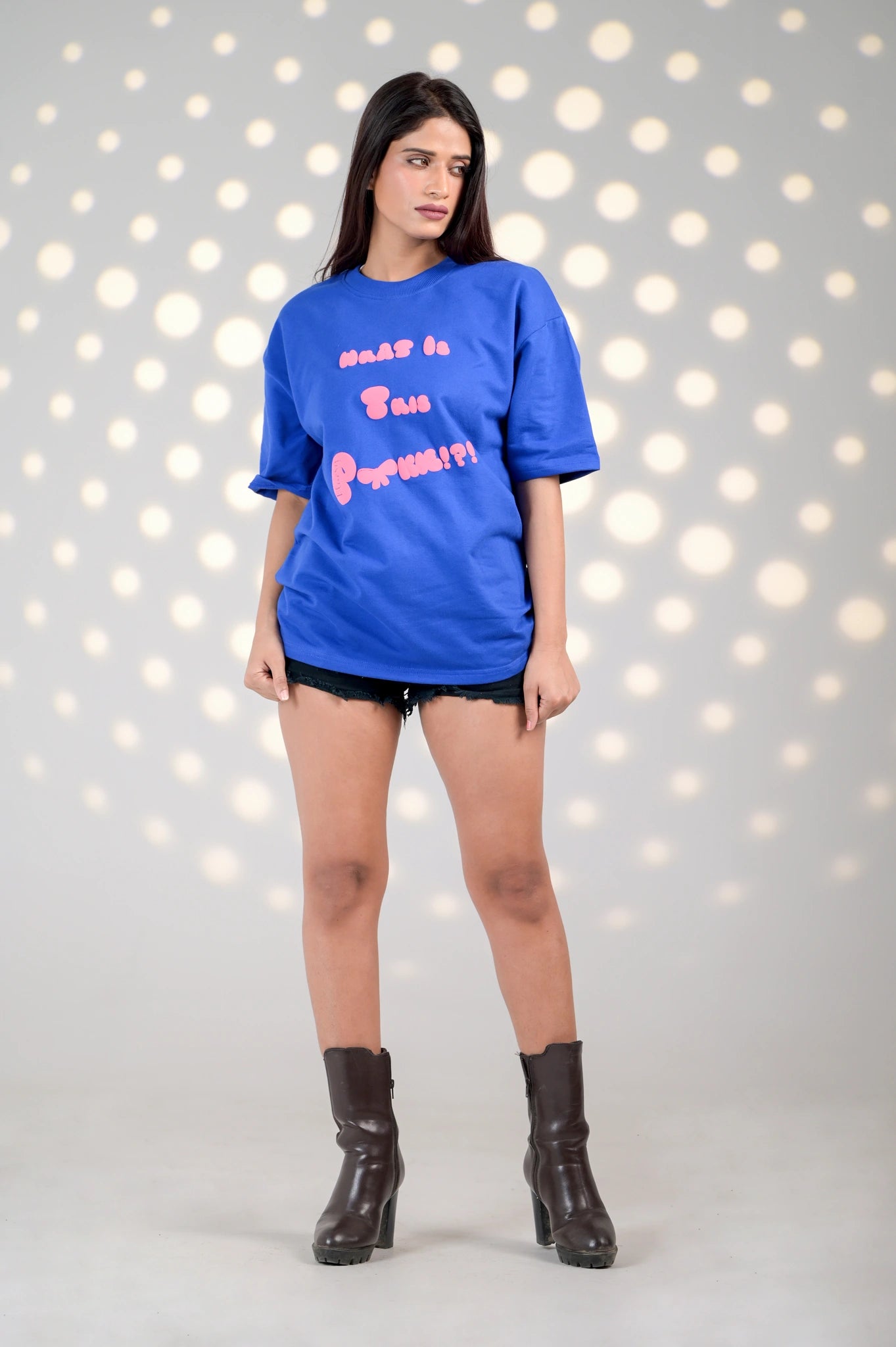 BluOry_premium_luxury_oversized_t-shirt__India_mumbai_delhi_chandigarh_banglore_lucknow_-What Is This Pookie - BluOry-["blue","Blue T-shirt","make every day dope tshirt","Oversized T-shirt","sneaker T-shirt","T-shirt","tshirt"]