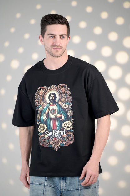 BluOry_premium_luxury_oversized_t-shirt__India_mumbai_delhi_chandigarh_banglore_lucknow_-San Rafriel de Pudola Tee - BluOry-[]