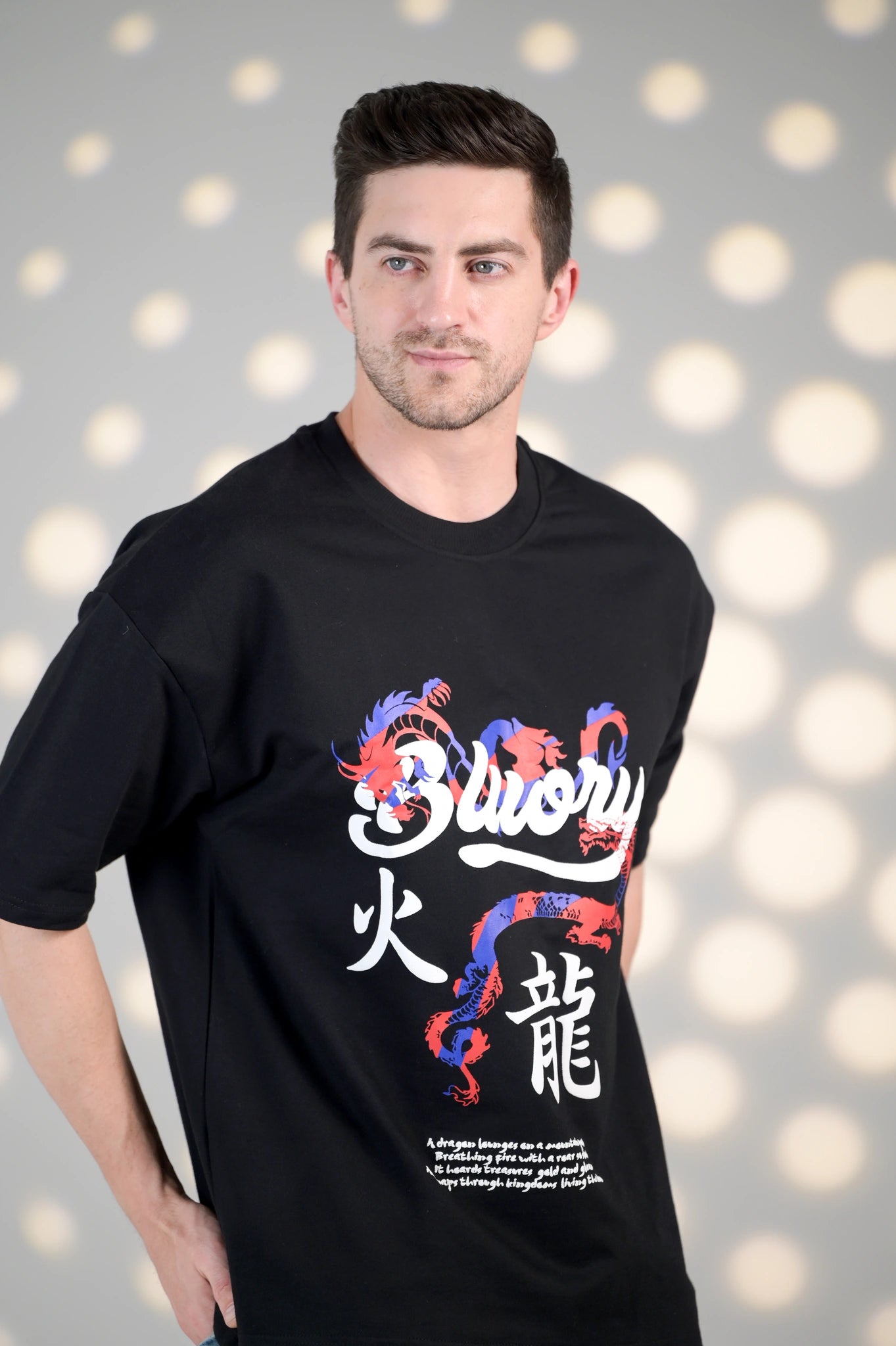 BluOry_premium_luxury_oversized_t-shirt__India_mumbai_delhi_chandigarh_banglore_lucknow_-Dragon Spirit Tee - BluOry-[]