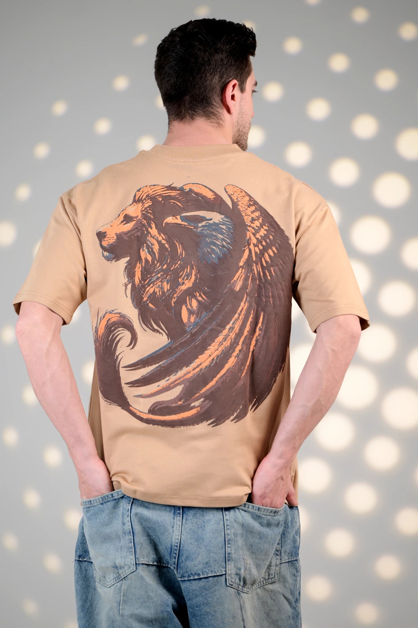BluOry_premium_luxury_oversized_t-shirt__India_mumbai_delhi_chandigarh_banglore_lucknow_-Griffin Art T-shirt - BluOry-[]