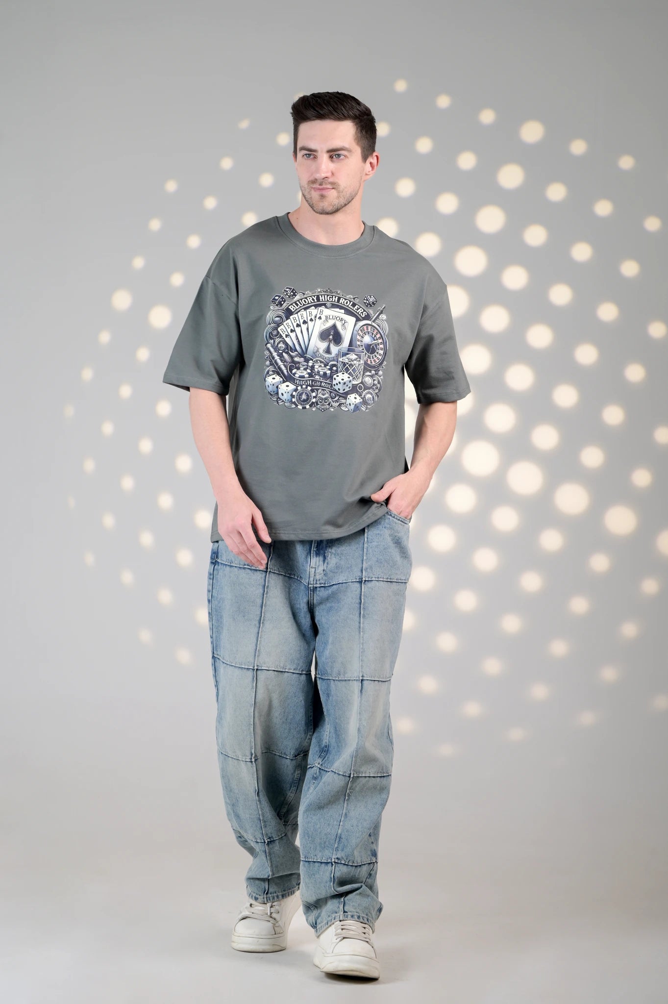 BluOry_premium_luxury_oversized_t-shirt__India_mumbai_delhi_chandigarh_banglore_lucknow_-High Rolers Tee - BluOry-[]