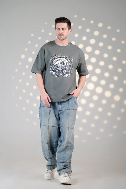 BluOry_premium_luxury_oversized_t-shirt__India_mumbai_delhi_chandigarh_banglore_lucknow_-High Rolers Tee - BluOry-[]