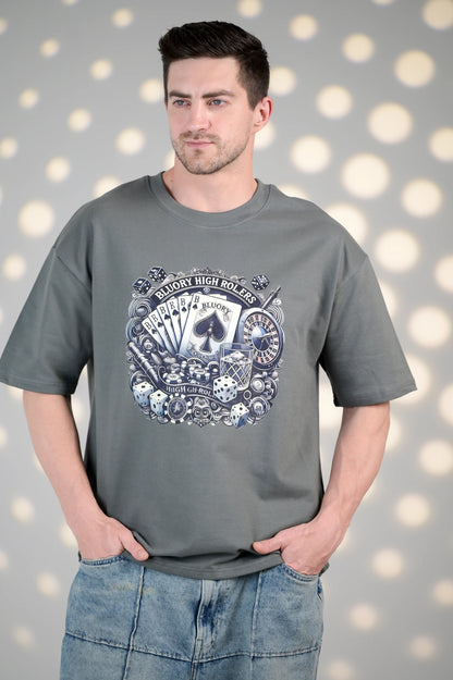 BluOry_premium_luxury_oversized_t-shirt__India_mumbai_delhi_chandigarh_banglore_lucknow_-High Rolers Tee - BluOry-[]