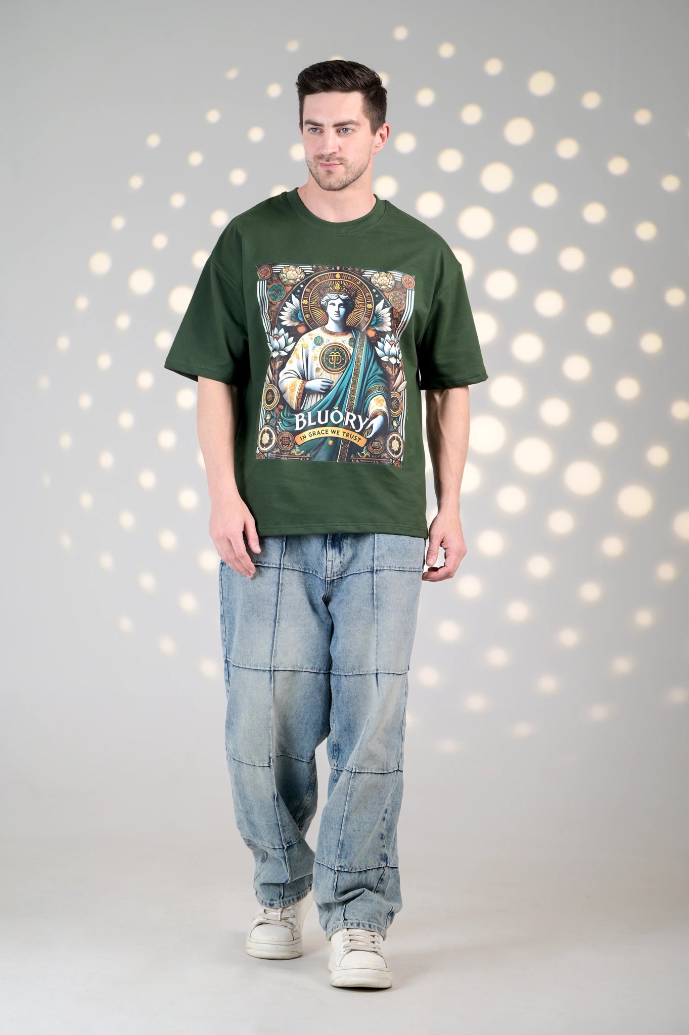 BluOry_premium_luxury_oversized_t-shirt__India_mumbai_delhi_chandigarh_banglore_lucknow_-ArtGod T-shirt - BluOry-[]