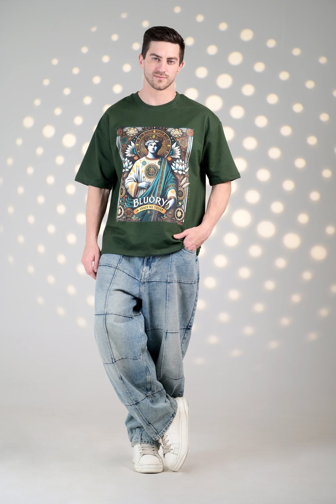 BluOry_premium_luxury_oversized_t-shirt__India_mumbai_delhi_chandigarh_banglore_lucknow_-ArtGod T-shirt - BluOry-[]