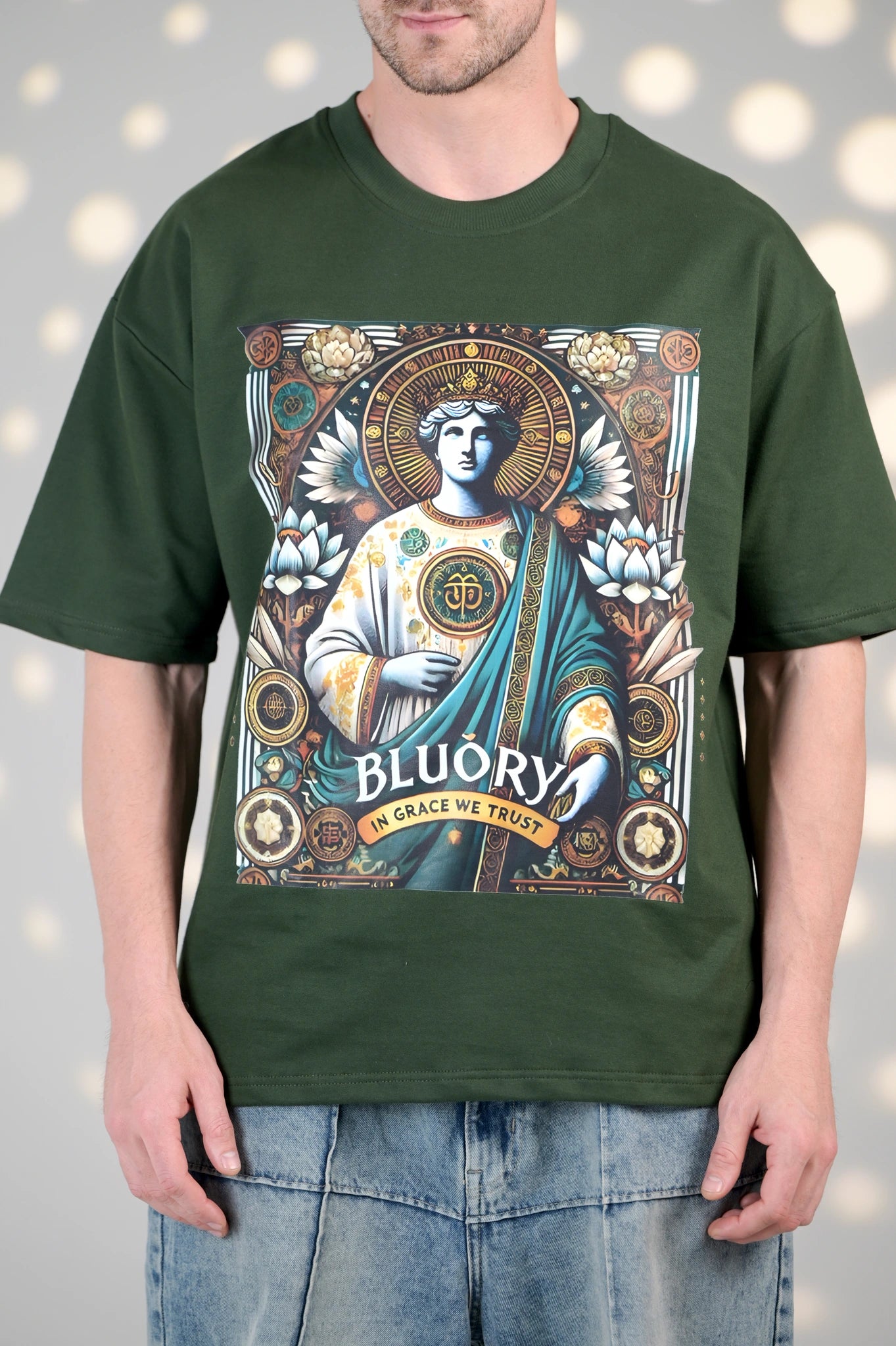 BluOry_premium_luxury_oversized_t-shirt__India_mumbai_delhi_chandigarh_banglore_lucknow_-ArtGod T-shirt - BluOry-[]