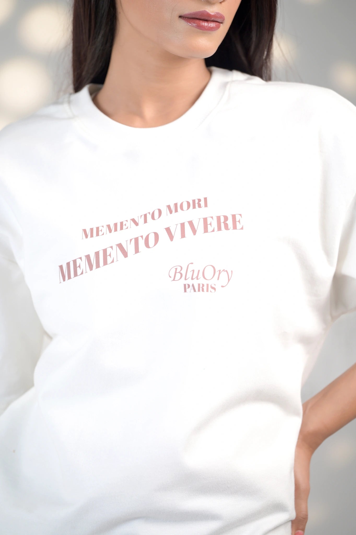BluOry_premium_luxury_oversized_t-shirt__India_mumbai_delhi_chandigarh_banglore_lucknow_-Memento Mori, Memento Vivere Tee - BluOry-[]